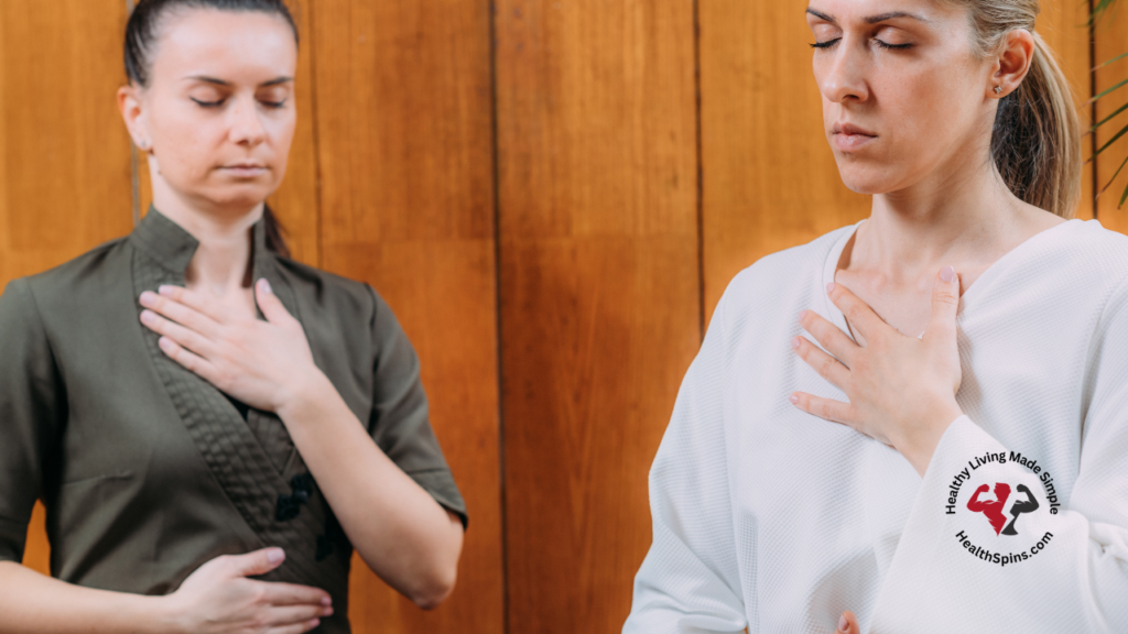 two women demonstrating Deep Breathing Exercises for increased lung capacity