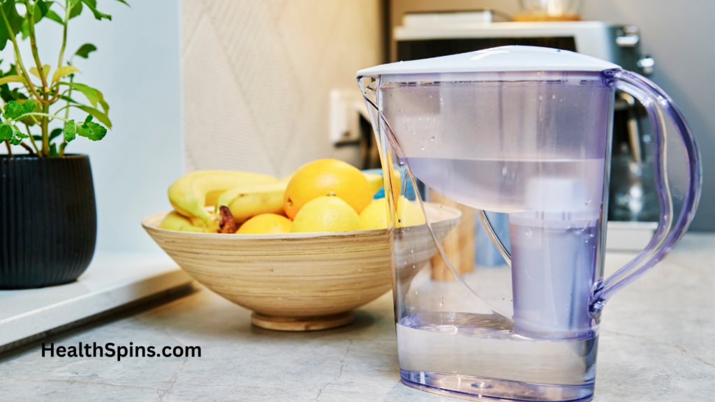 pitcher type water filter for reducing cancer risk